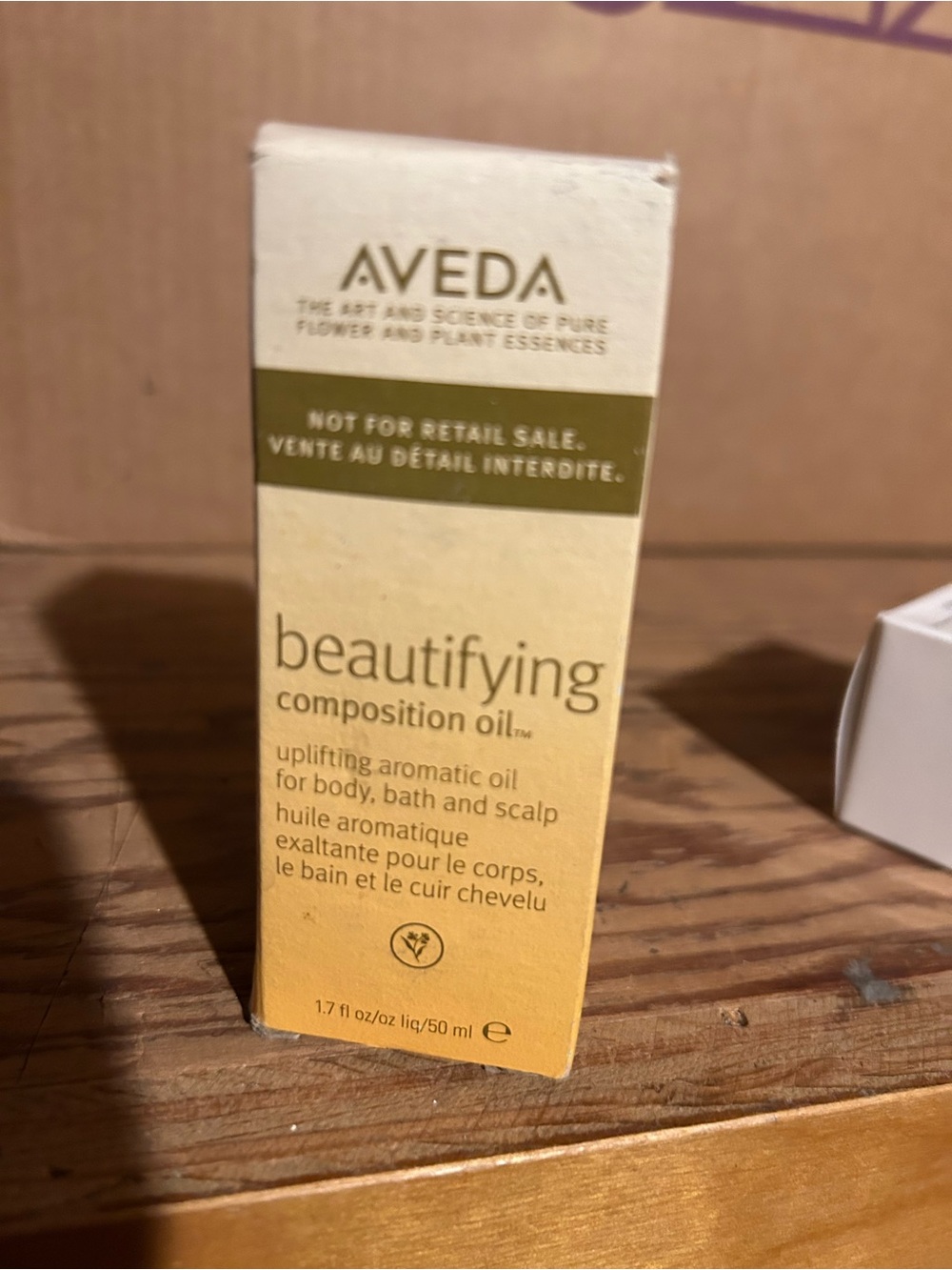AVEDA Beautifying Composition Oil - Yellow Gradient Packaging
